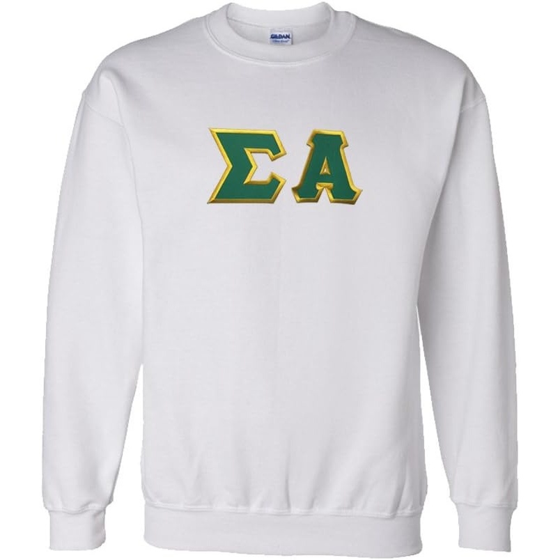 image:imageGreekgear Sigma Alpha Lettered CrewneckWhite