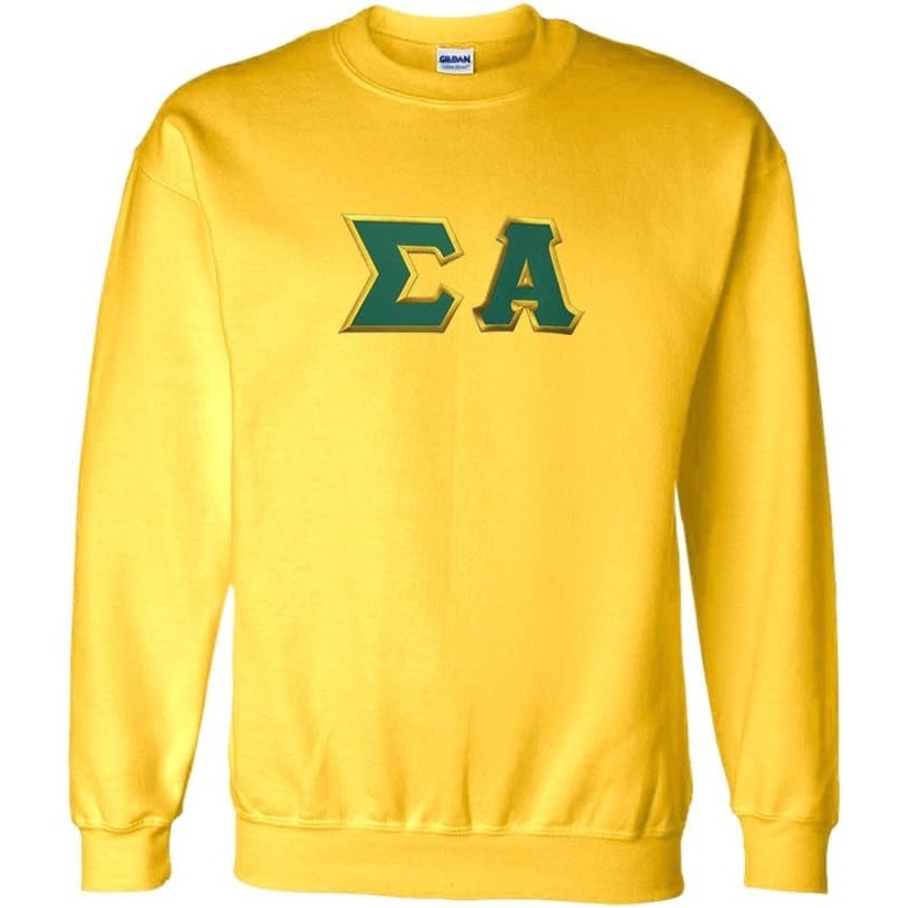 image:imageGreekgear Sigma Alpha Lettered CrewneckYellow