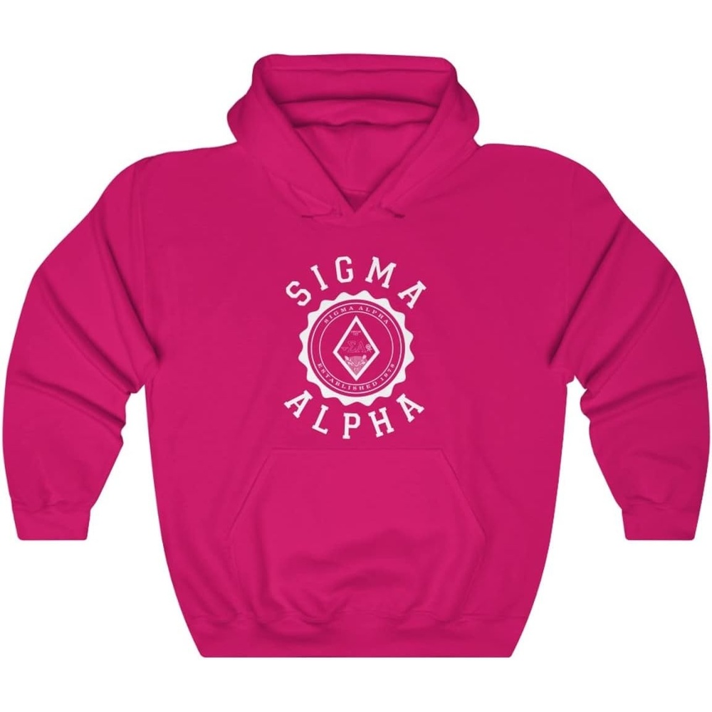 image:imageGreekgear Sigma Alpha Unisex College Seal HoodieHeliconia