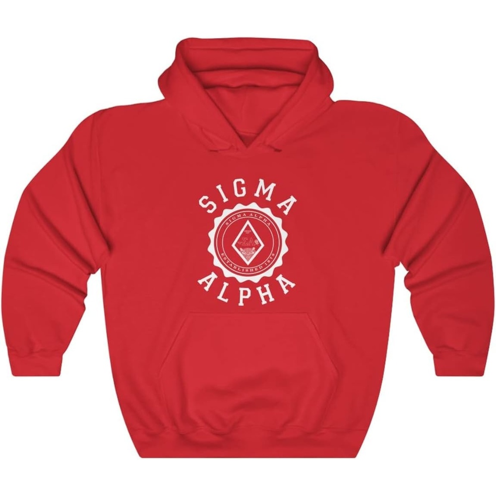 image:imageGreekgear Sigma Alpha Unisex College Seal HoodieRed