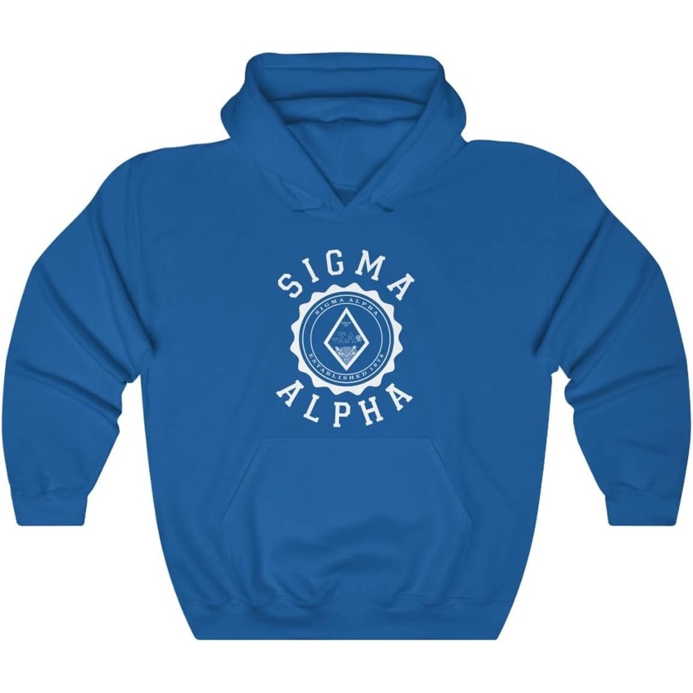 image:imageGreekgear Sigma Alpha Unisex College Seal HoodieRoyal