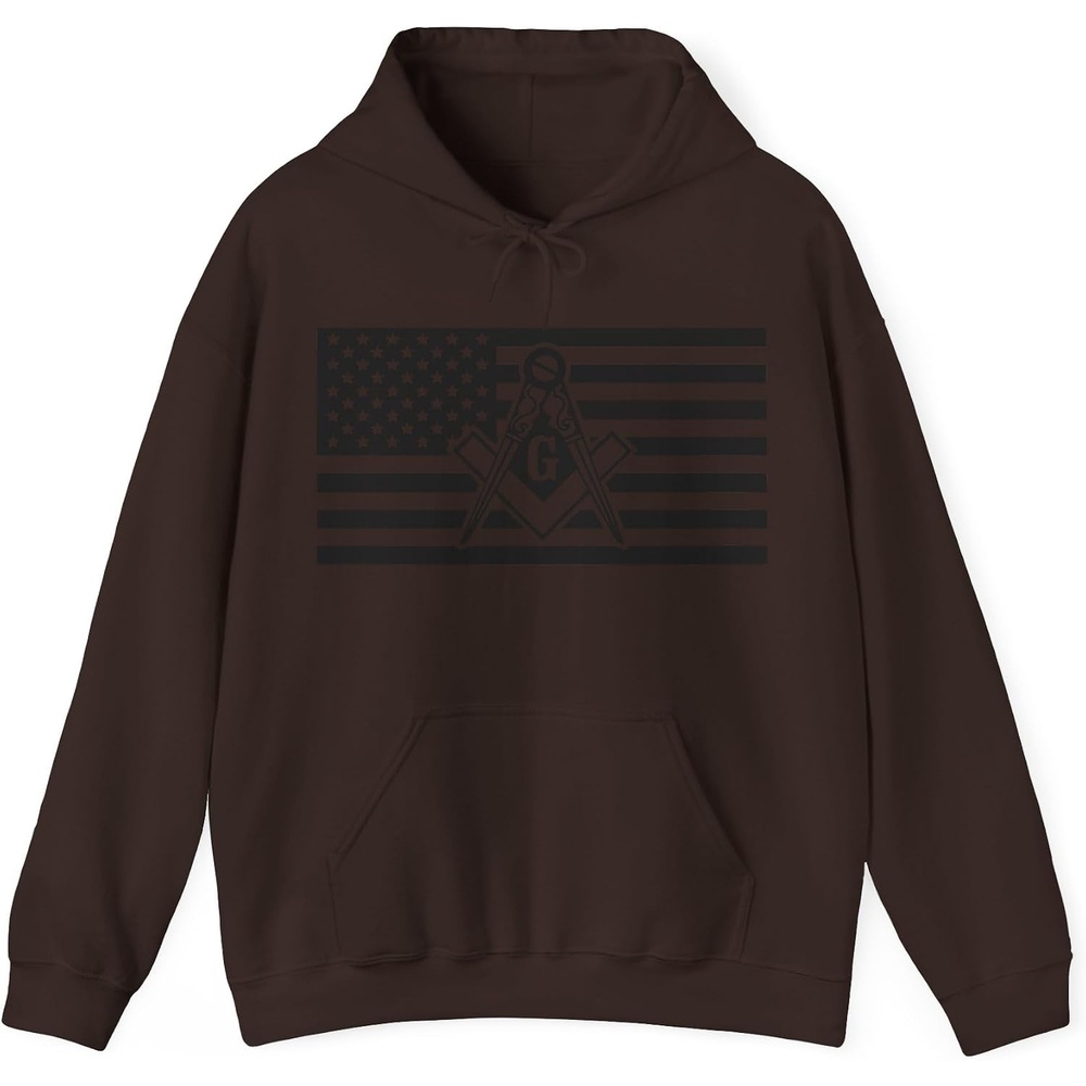 image:imageGreekgear USA Mason Hooded SweatshirtsDark Chocolate