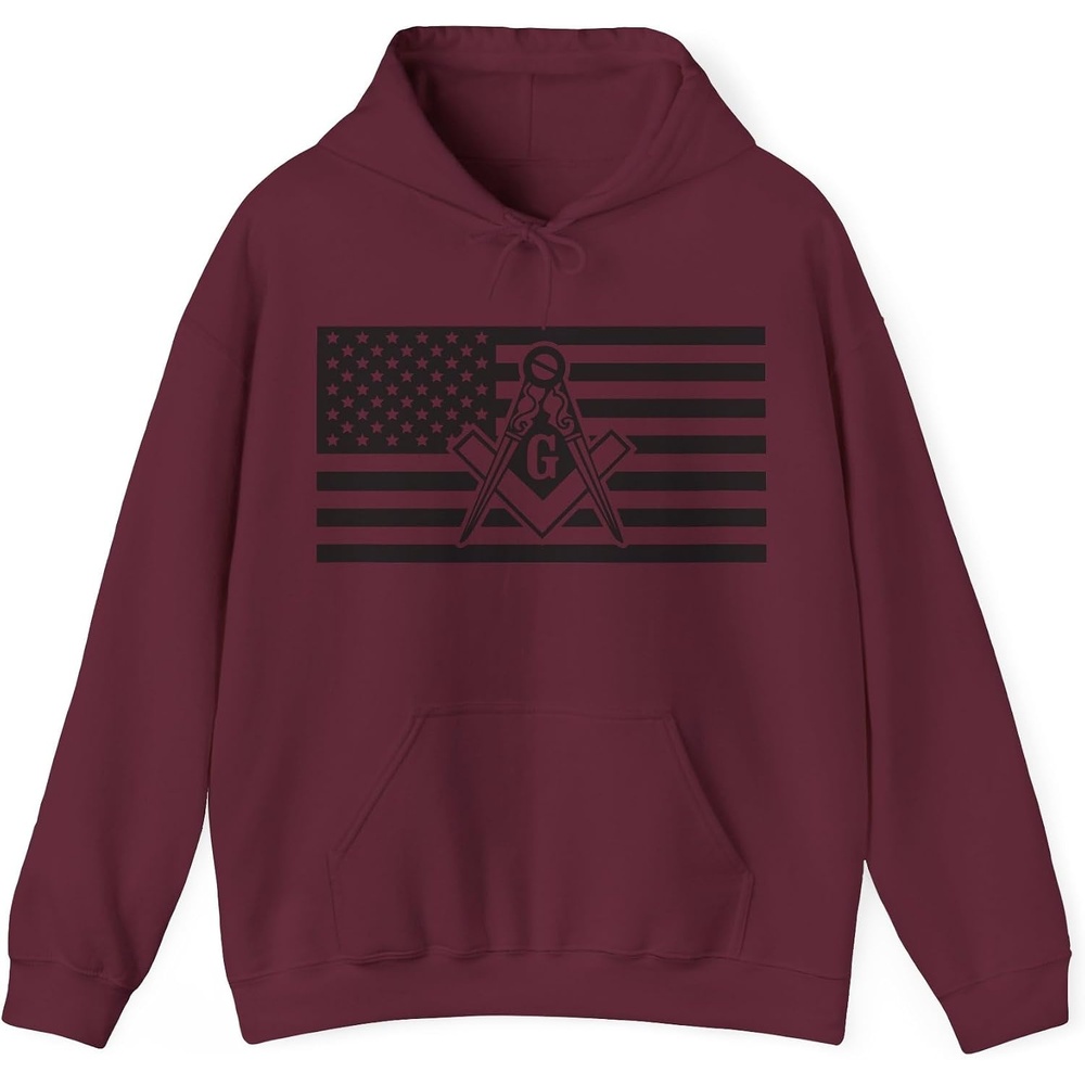 image:imageGreekgear USA Mason Hooded SweatshirtsMaroon