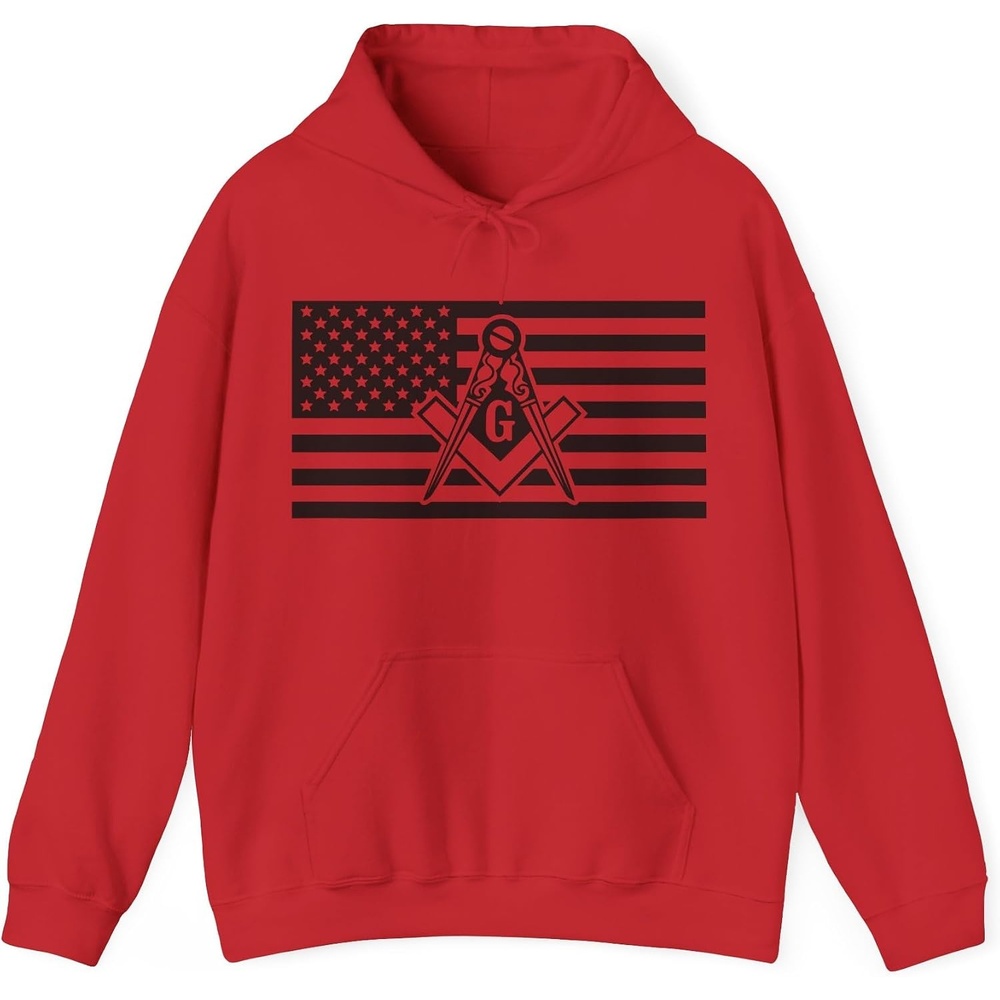 image:imageGreekgear USA Mason Hooded SweatshirtsRed