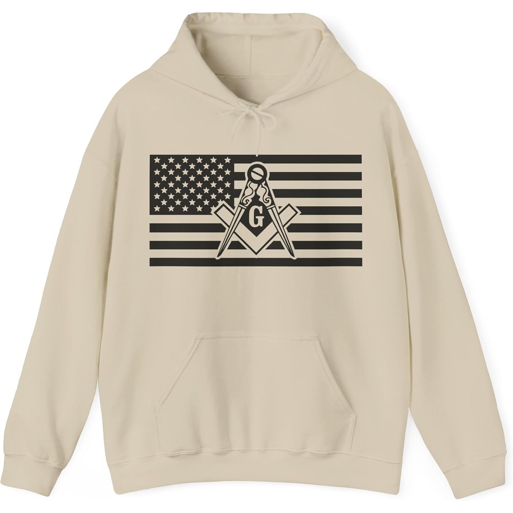 image:imageGreekgear USA Mason Hooded SweatshirtsSand