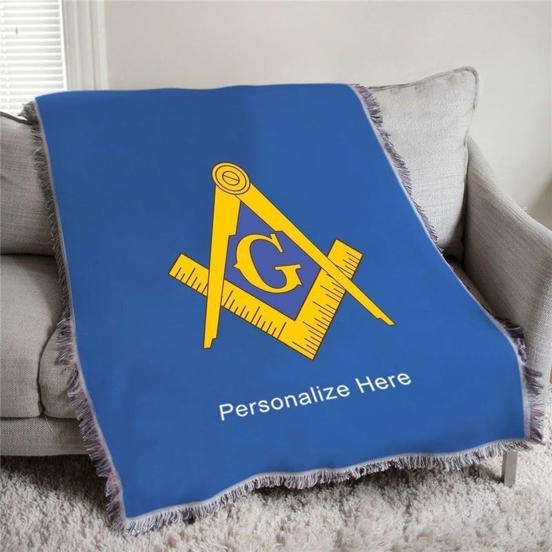 image:imageMasonFreemason Full Color Crest Afghan Blanket Throw