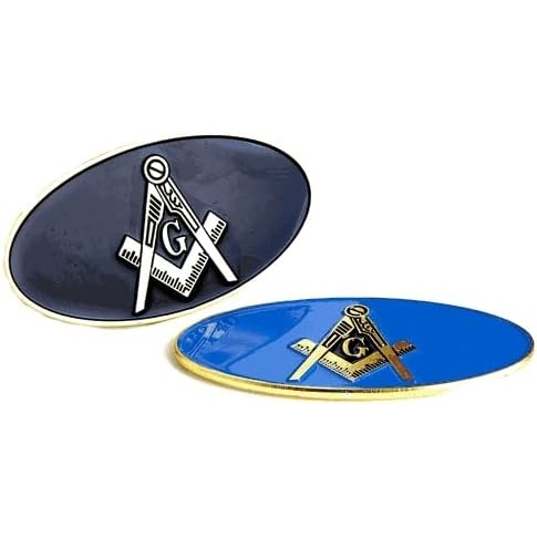 image:imageMasonFreemason Oval Car Badge