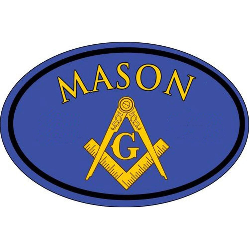 image:imageMasonic Color Oval Decal