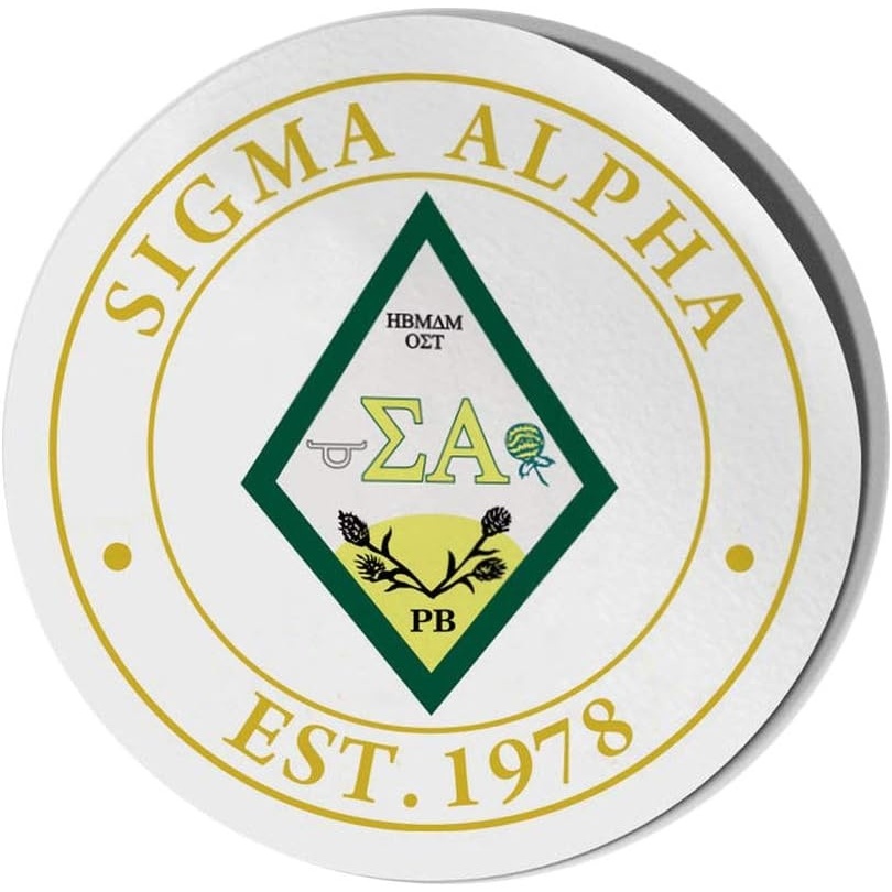 image:imageSigma Alpha Circle Crest Shield Decal