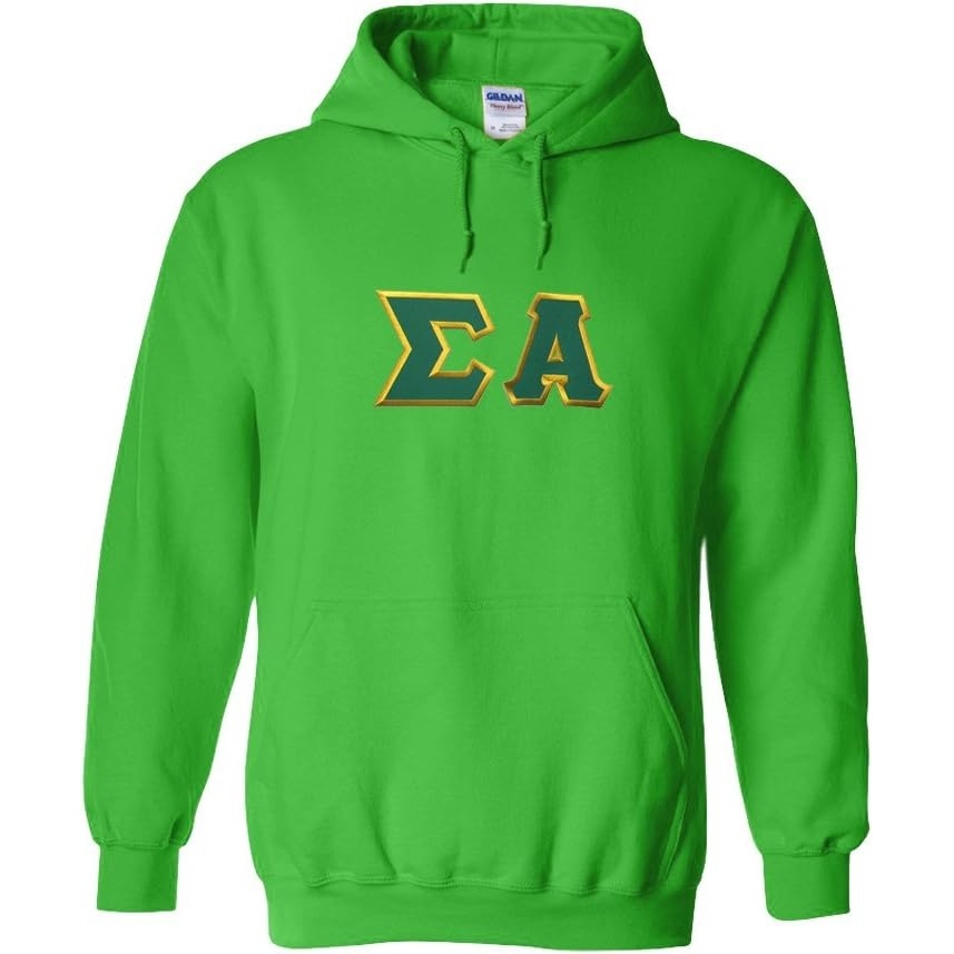 image:imageSigma Alpha Lettered Hooded SweatshirtIrish Green