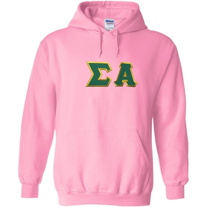 image:imageSigma Alpha Lettered Hooded SweatshirtLight Pink