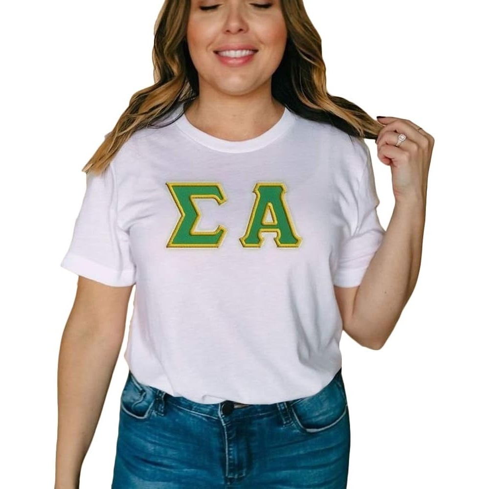 image:imageSigma Alpha Lettered TeeWhite