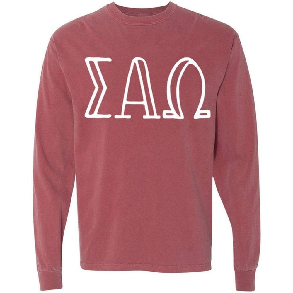 image:imageSigma Alpha Omega Greek Long Sleeve TShirtCrimson