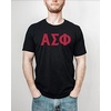 Alpha Sigma Phi Letter Tee(Black)