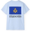 Greekgear Mason Flag T-Shirt(Light Blue)