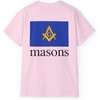 Greekgear Mason Flag T-Shirt(Light Pink)