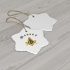 Mason Ceramic Ornaments Circle(Snowflake)