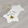 Mason Ceramic Ornaments Circle(Star)