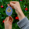 Mason Holiday Crest Oval Ornaments