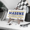 Mason Lettered Lines License Covers(12″ × 6″)
