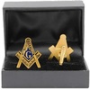 Mason Shield Cuff Links W/Box – 1 Inch