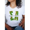 Sigma Alpha Floral Big Lettered T-Shirt(White)