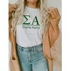 Sigma Alpha Heavyweight T-Shirt(White)