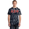 Alpha Sigma Phi Essential Tie-Dye Lettered Tee(Black)