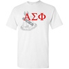Alpha Sigma Phi Greek Crest T-Shirt(Light Grey)