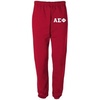 Alpha Sigma Phi Greek Lettered Thigh Sweatpants(Red)