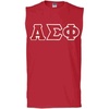 Alpha Sigma Phi Lettered Sleeveless Tee(Red)