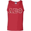 Alpha Sigma Phi Lettered Tank Top(Red)