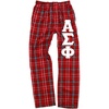 Alpha Sigma Phi Pajamas Flannel Pant(Red/White)