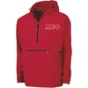Alpha Sigma Phi Tackle Twill Lettered Pack N Go Pullover(Red)
