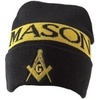 Black Knit Beanie w/Mason/Freemason Shield
