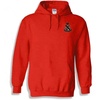Greekgear Alpha Sigma Phi Crest – Shield Emblem Hooded Sweatshirt(Red)