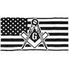 Greekgear Mason USA Flag Beach Towel(30″ × 60″)
