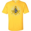 Greekgear Mason/Freemason Logo T-Shirt(Gold)