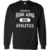 Greekgear Sigma Alpha Athletics Crewneck Sweatshirt(Forest Green)