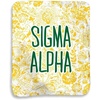 Greekgear Sigma Alpha Floral Sherpa Lap Blanket