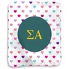 Greekgear Sigma Alpha Hearts Sherpa Lap Blanket