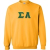 Greekgear Sigma Alpha Lettered Crewneck(Athletic Gold)
