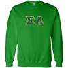 Greekgear Sigma Alpha Lettered Crewneck(Irish Green)