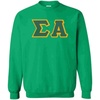 Greekgear Sigma Alpha Lettered Crewneck(Kelly Green)