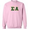 Greekgear Sigma Alpha Lettered Crewneck(Light Pink)