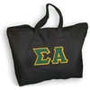 Greekgear Sigma Alpha Lettered Tote Bag(Black)