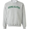 Greekgear Sigma Alpha Nickname College Crew(Light Grey)