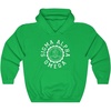Greekgear Sigma Alpha Omega Unisex College Seal Hoodie(Irish Green)