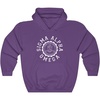Greekgear Sigma Alpha Omega Unisex College Seal Hoodie(Purple)