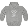 Greekgear Sigma Alpha Unisex College Seal Hoodie(Sport Grey)
